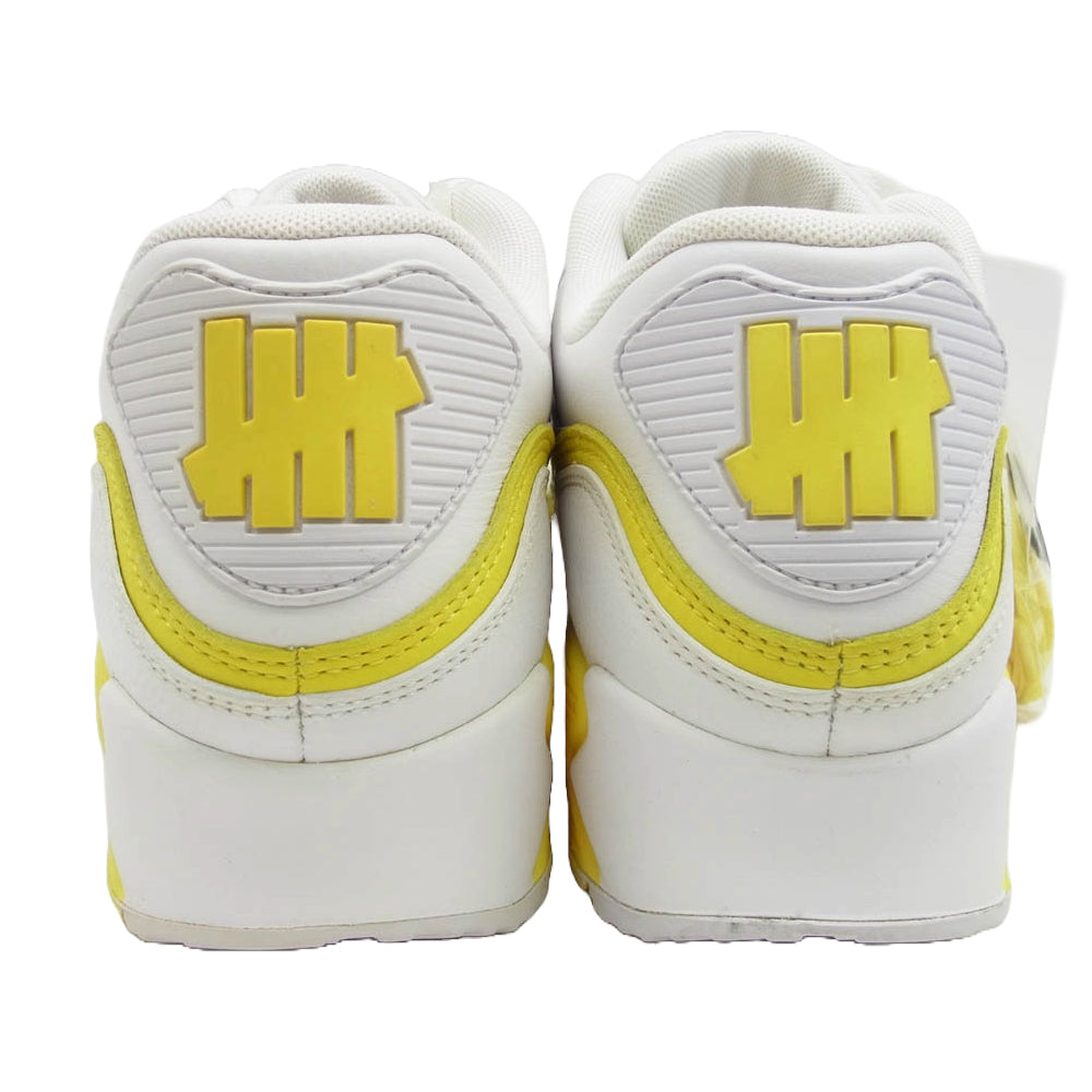 NIKE ナイキ × Undefeated アンディフィーテッド CJ7197-101 Air Max 90 エアマックス90 White Optic Yellow ホワイト オプティック イエロー ローカットスニーカー ホワイト系 イエロー系 28cm【極上美品】【中古】