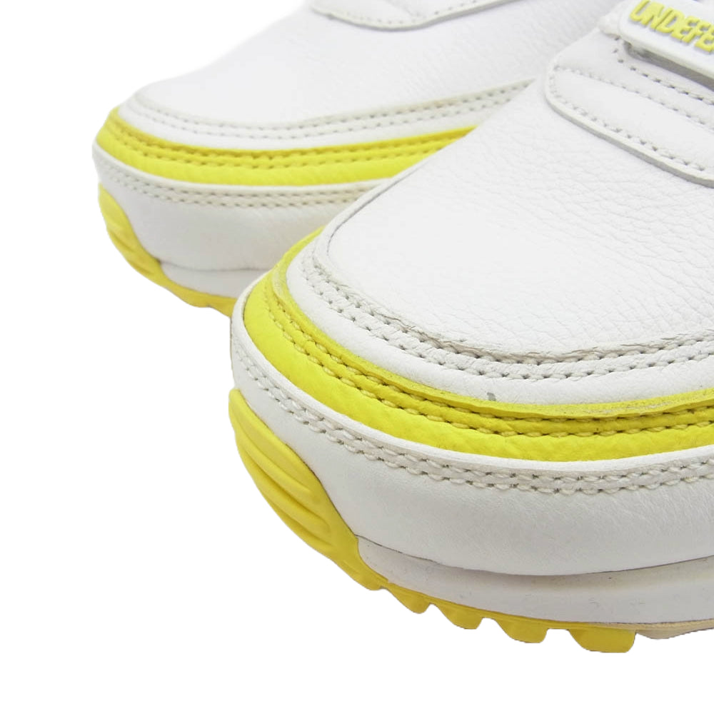 NIKE ナイキ × Undefeated アンディフィーテッド CJ7197-101 Air Max 90 エアマックス90 White Optic Yellow ホワイト オプティック イエロー ローカットスニーカー ホワイト系 イエロー系 28cm【極上美品】【中古】