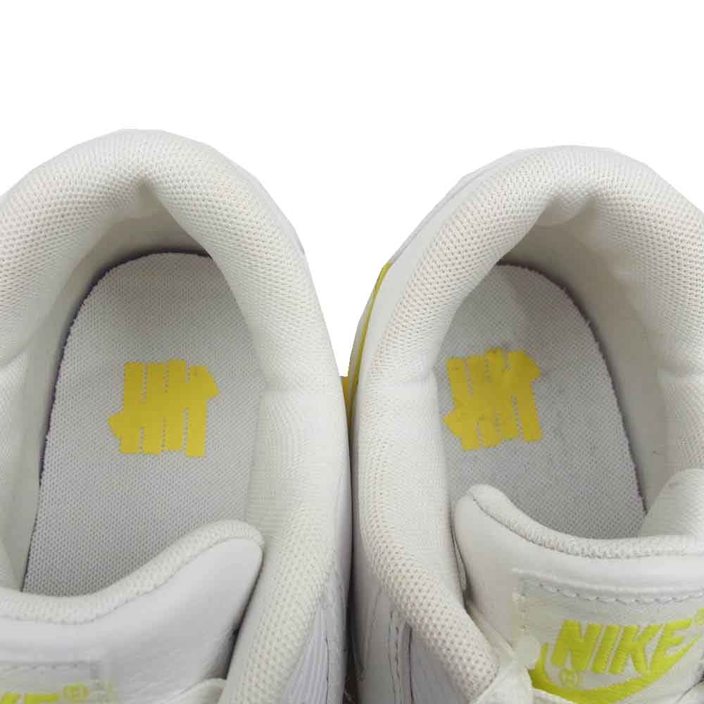 NIKE ナイキ × Undefeated アンディフィーテッド CJ7197-101 Air Max 90 エアマックス90 White Optic Yellow ホワイト オプティック イエロー ローカットスニーカー ホワイト系 イエロー系 28cm【極上美品】【中古】