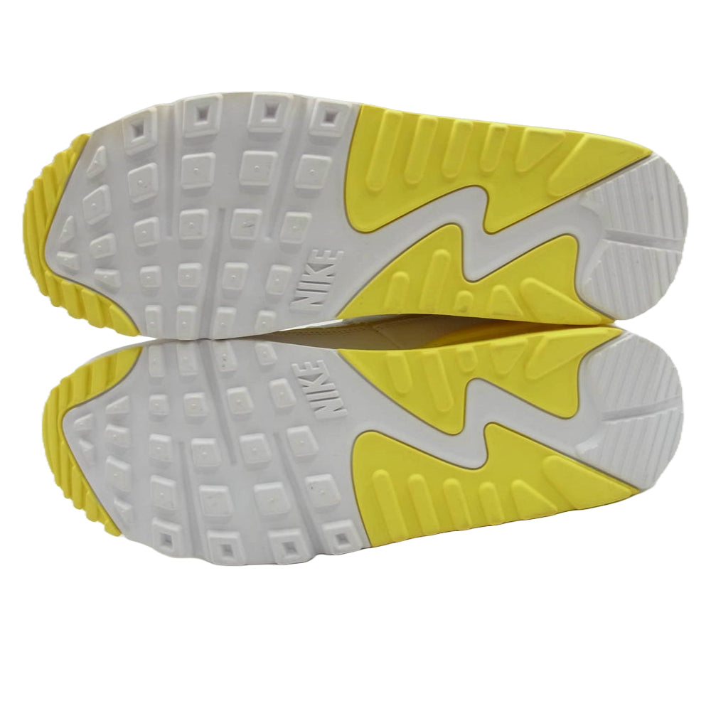 NIKE ナイキ × Undefeated アンディフィーテッド CJ7197-101 Air Max 90 エアマックス90 White Optic Yellow ホワイト オプティック イエロー ローカットスニーカー ホワイト系 イエロー系 28cm【極上美品】【中古】