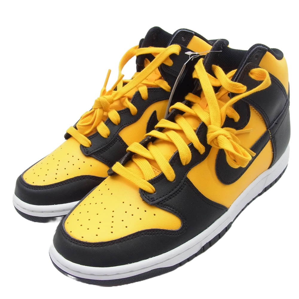 NIKE ナイキ DD1399-700 Dunk High ダンク ハイ  University Gold and Black ユニバーシティゴールド アンド ブラック ハイカットスニーカー イエロー系 ブラック系 28cm【新古品】【未使用】【中古】