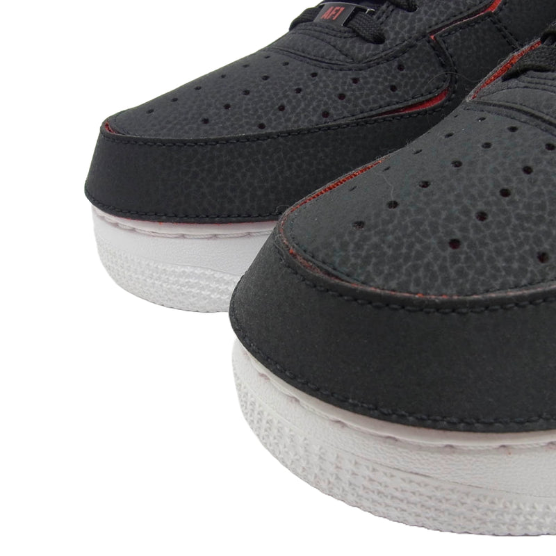 NIKE ナイキ DD2429-001 Air Force 1/1 エアフォース Custom Uptown カスタム アップタウン スニーカー ブラック系 レッド系 28cm【新古品】【未使用】【中古】