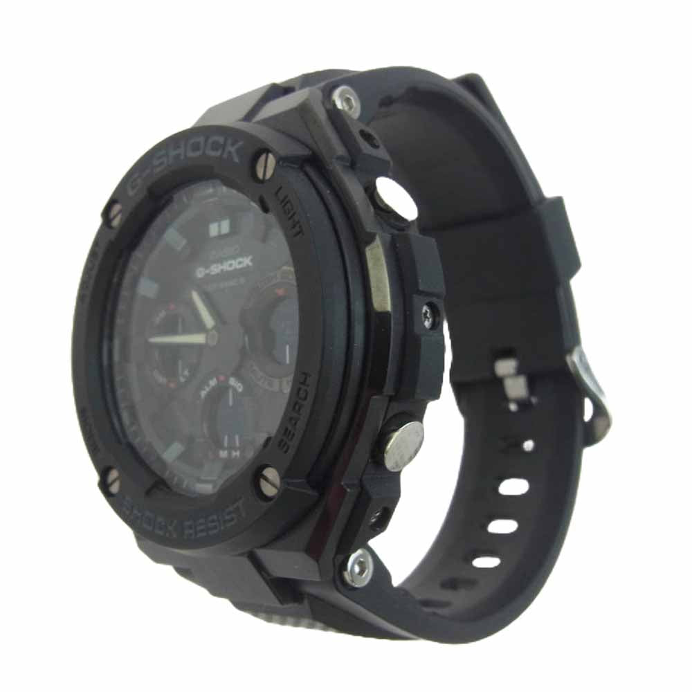 G-SHOCK ジーショック GST-W100G-1BJF G-STEEL マルチバンド タフソーラー 腕時計 ブラック系【中古】