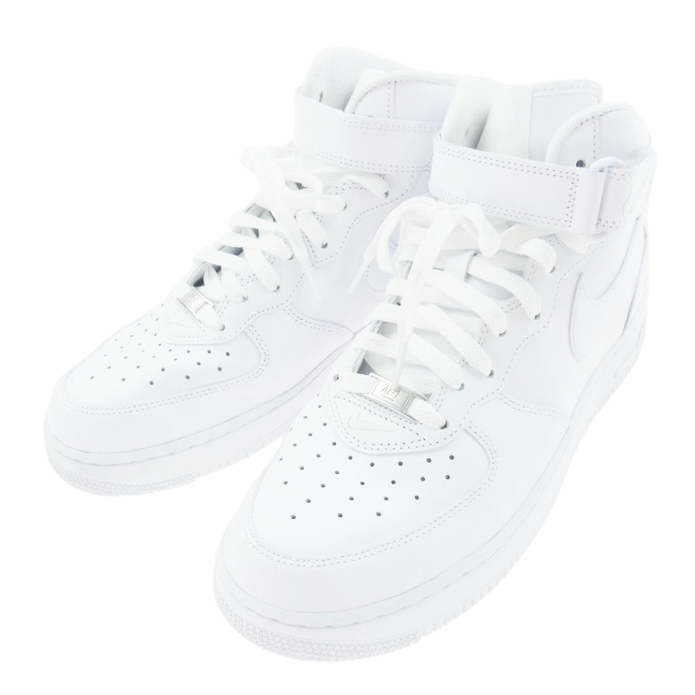 Supreme シュプリーム FZ8784-100 NIKE AIR FORCE 1 MID SP ナイキ エアフォース1 ミッド スニーカー ホワイト系 27.5cm【中古】