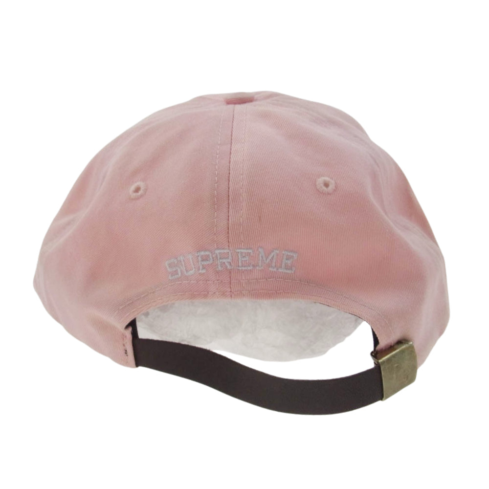 Supreme シュプリーム S LOGO 6-Panel Cap ロゴ刺? キャップ ピンク系【中古】