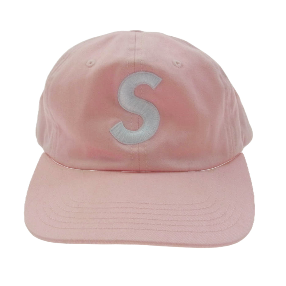 Supreme シュプリーム S LOGO 6-Panel Cap ロゴ刺? キャップ ピンク系【中古】