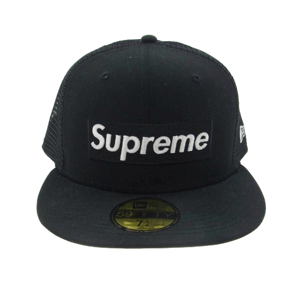 Supreme シュプリーム 22SS × NEWERA Box Logo Mesh Back ボックスロゴ メッシュ キャップ ブラック系【中古】