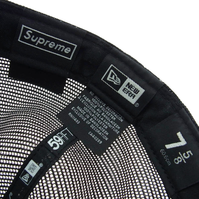 Supreme シュプリーム 22SS × NEWERA Box Logo Mesh Back ボックスロゴ メッシュ キャップ ブラック系【中古】