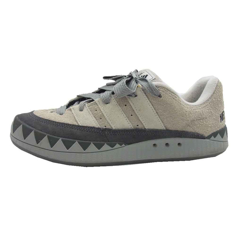 adidas アディダス HP6771 ×NEIGHBORHOOD Adimatic Solid Gray/Stone ネイバーフット アディマティック ローカット スニーカー グレー系 27.5cm【中古】