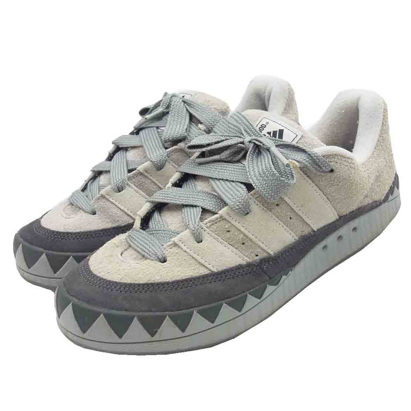 adidas アディダス HP6771 ×NEIGHBORHOOD Adimatic Solid Gray/Stone ネイバーフット アディマティック ローカット スニーカー グレー系 27.5cm【中古】