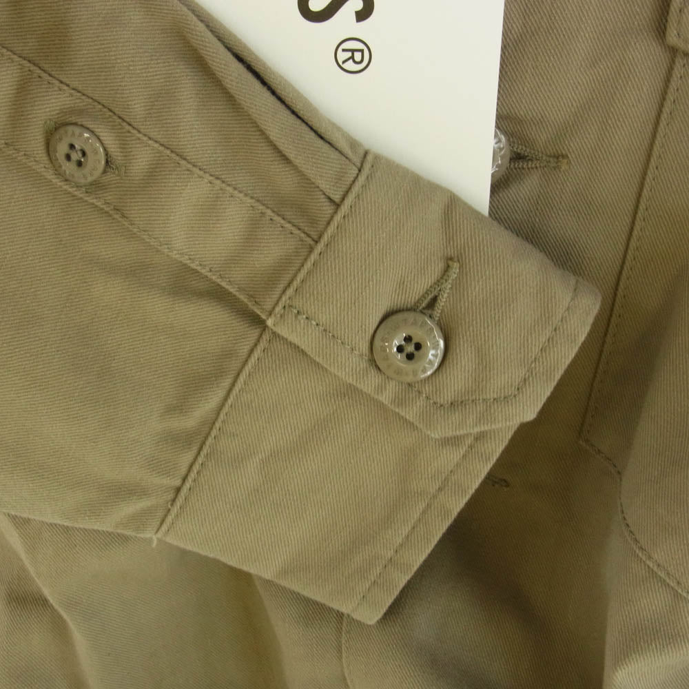 WTAPS ダブルタップス 21AW 212BRDT-SHM02 BUDS LS COTTON SERGE ミリタリー 長袖 シャツ カーキ系 03【中古】