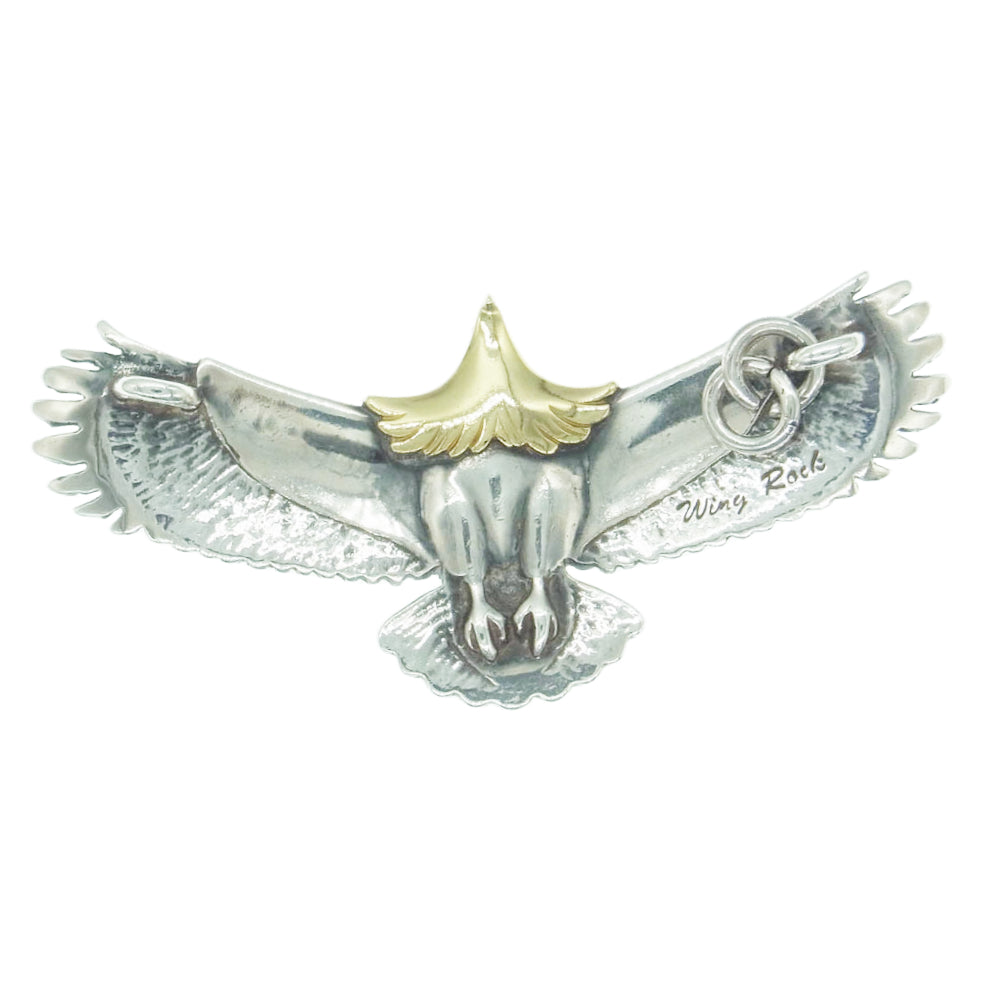 WINGROCK ウィングロック 頭金 イーグル Mサイズ 両目ダイヤ ペンダントトップ【中古】