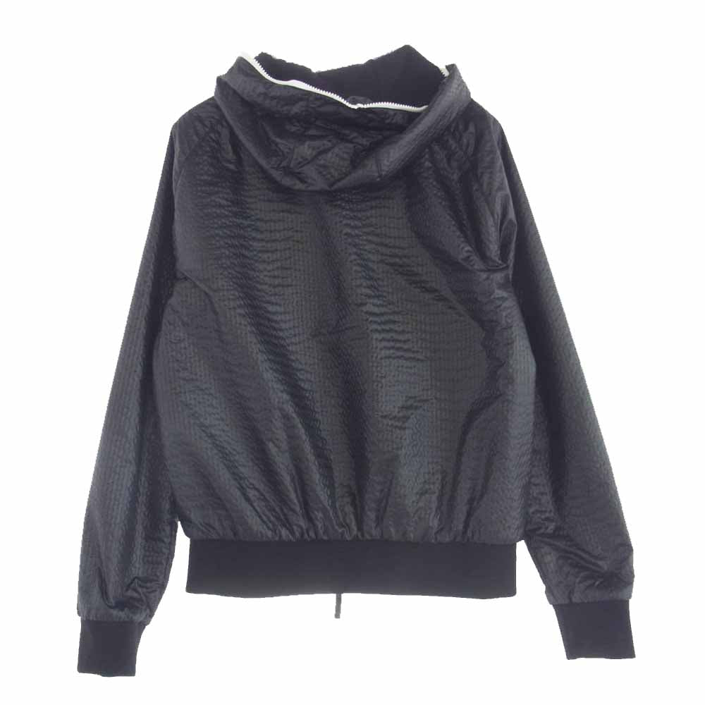 Emporio Armani エンポリオ・アルマーニ EMILE LINE ナイロン フルジップ パーカー ジャケット ブラック系 50【中古】