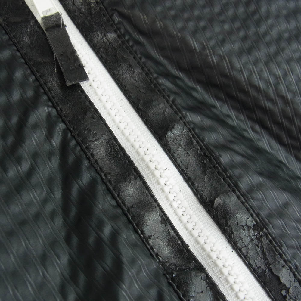 Emporio Armani エンポリオ・アルマーニ EMILE LINE ナイロン フルジップ パーカー ジャケット ブラック系 50【中古】