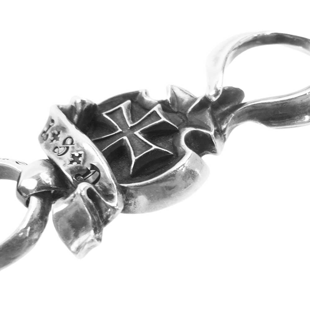 ラウドスタイルデザイン クロス フック キーパー スカル ウォレットハンガー シルバー系【中古】