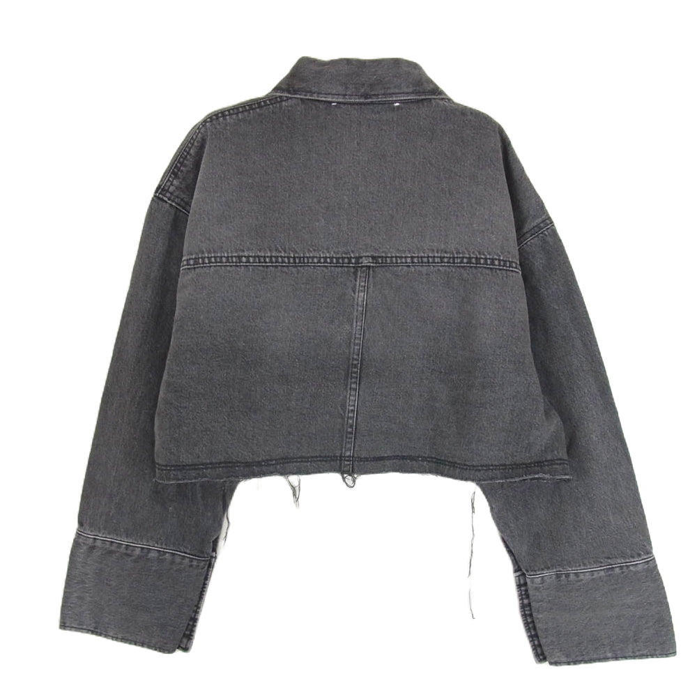 FRAY I.D フレイアイディー 24SS 2024春夏 FWFJ241005 ショートデニムジャケット ブラック系 1【中古】