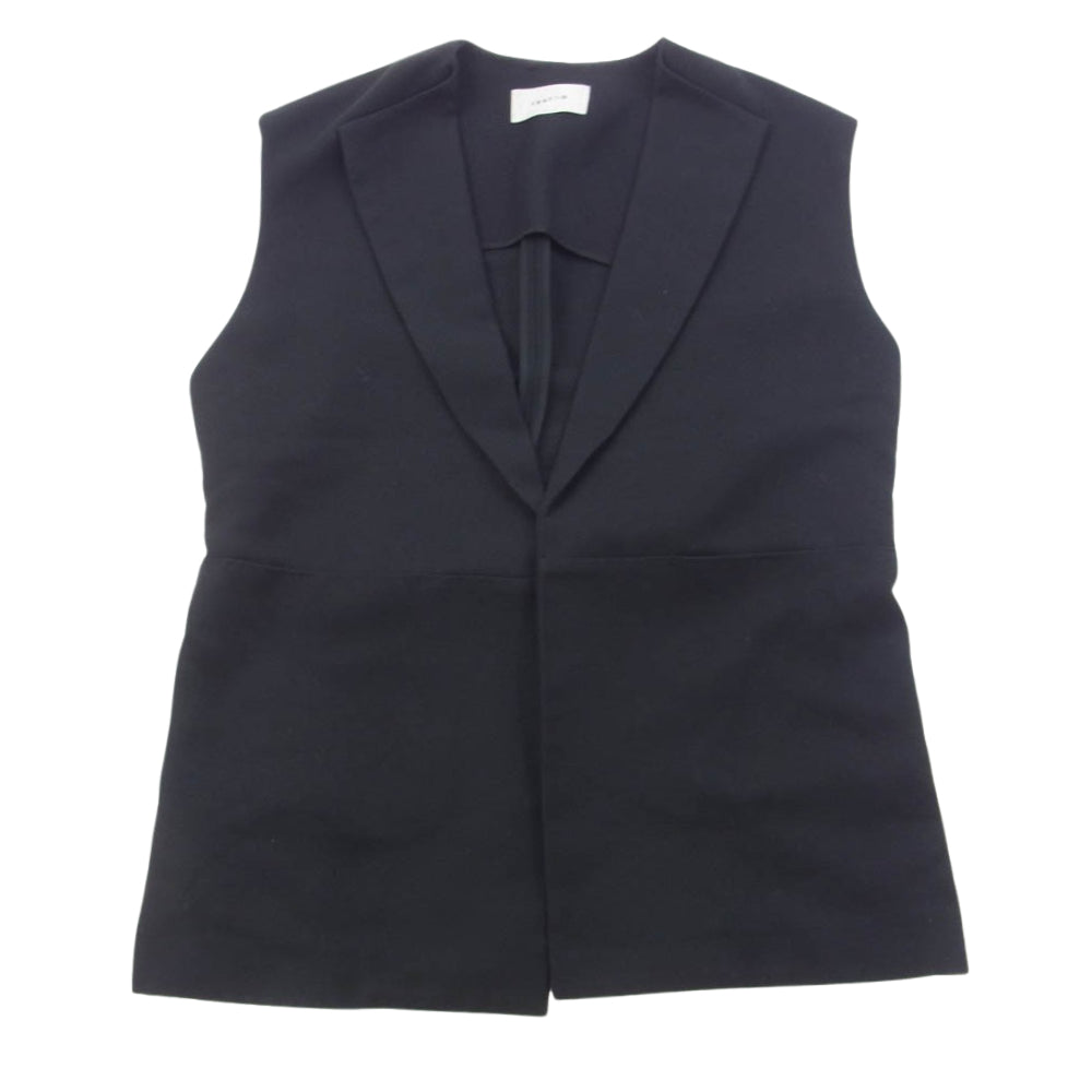 FRAY I.D フレイアイディー 23SS 2023春夏 FWFJ232006 バックベルトデザインボックスジレ ベスト ブラック系 1【中古】
