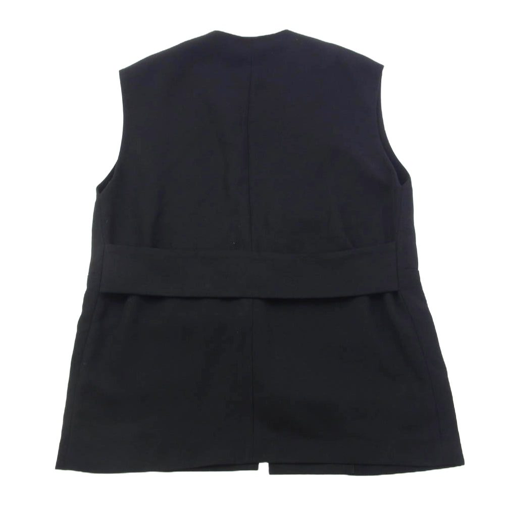 FRAY I.D フレイアイディー 23SS 2023春夏 FWFJ232006 バックベルトデザインボックスジレ ベスト ブラック系 1【中古】