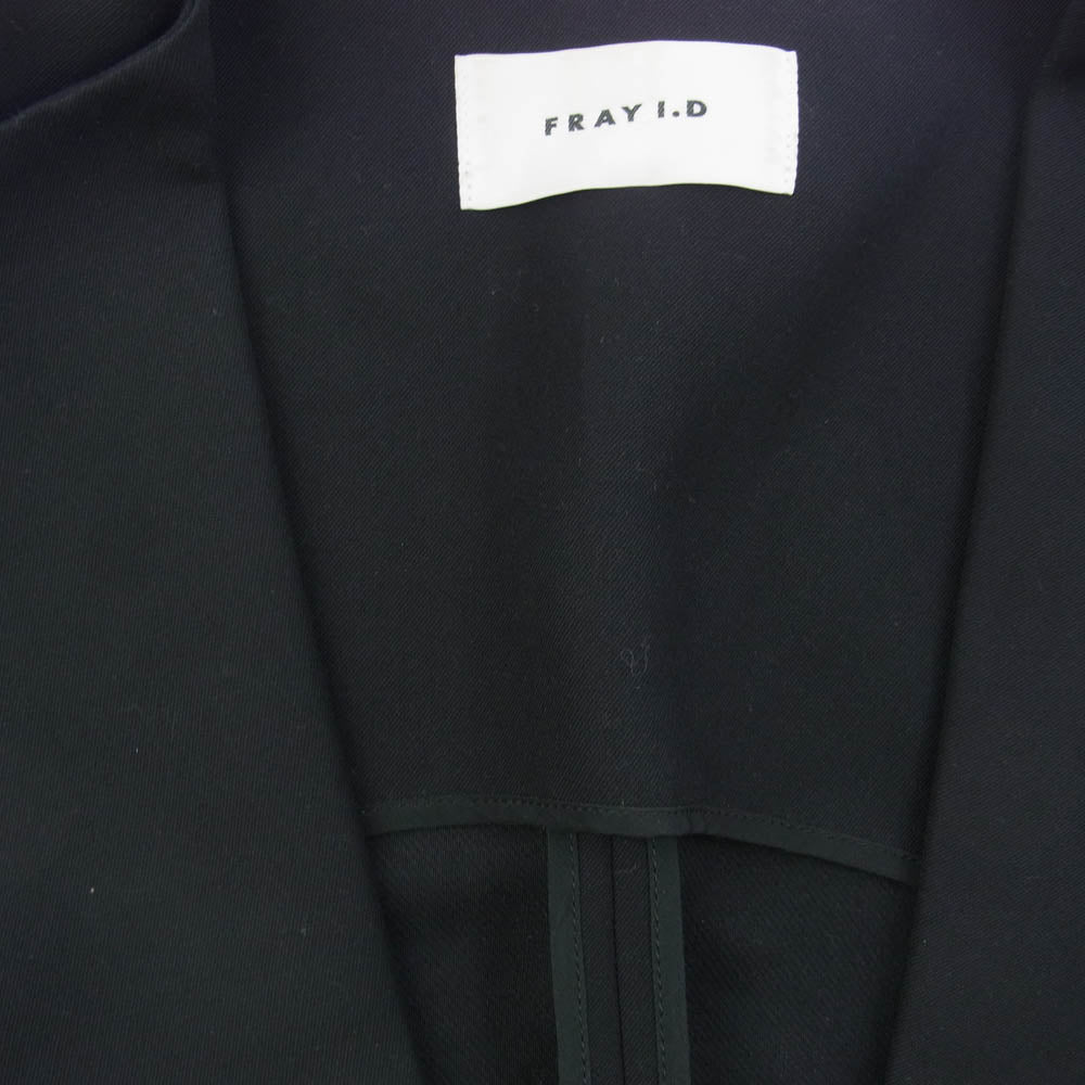 FRAY I.D フレイアイディー 23SS 2023春夏 FWFJ232006 バックベルトデザインボックスジレ ベスト ブラック系 1【中古】