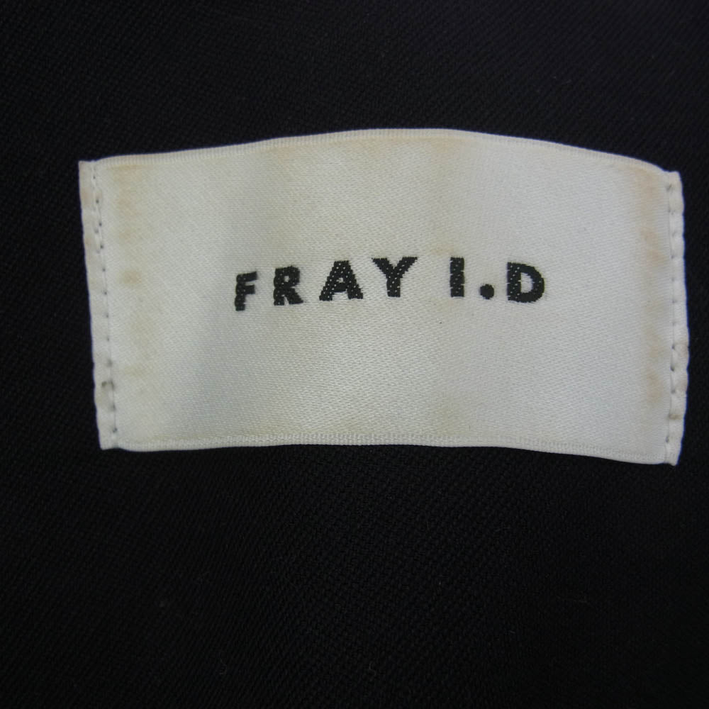 FRAY I.D フレイアイディー 23SS 2023春夏 FWFJ232006 バックベルトデザインボックスジレ ベスト ブラック系 1【中古】