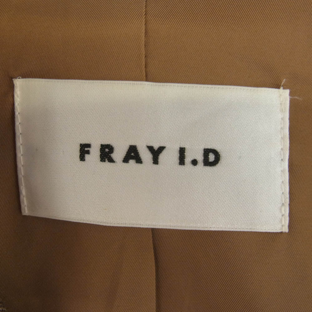 FRAY I.D フレイアイディー 21AW 2021秋冬 FWFJ214032 チェック柄 ダブルテーラードジャケット ブラウン系 1【中古】