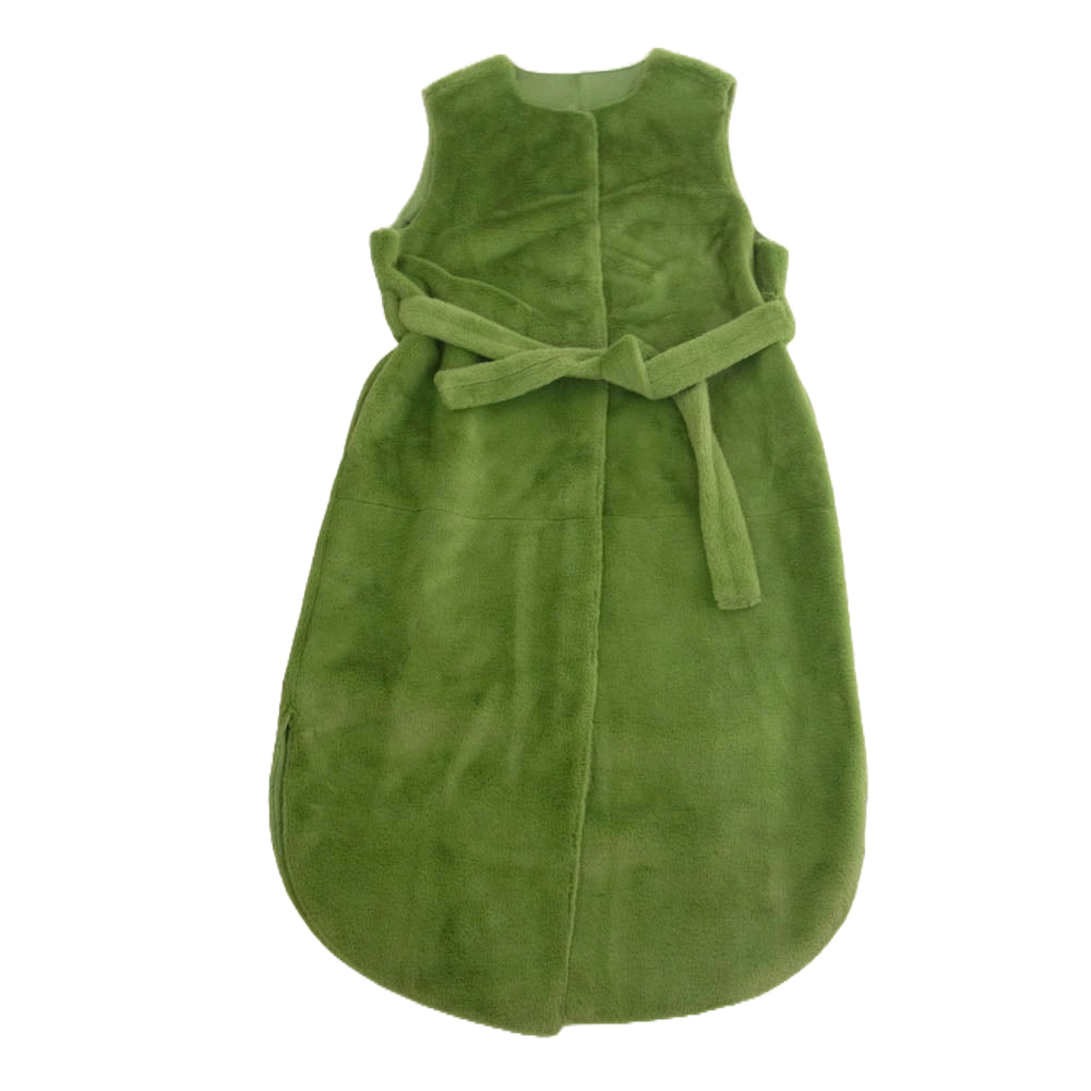 アメリヴィンテージ 22AW 1220730970 MANY WAY USEFUL BOA COAT メニーウェイ ボア ロング ノーカラー コート ボレロ グリーン系 M【中古】