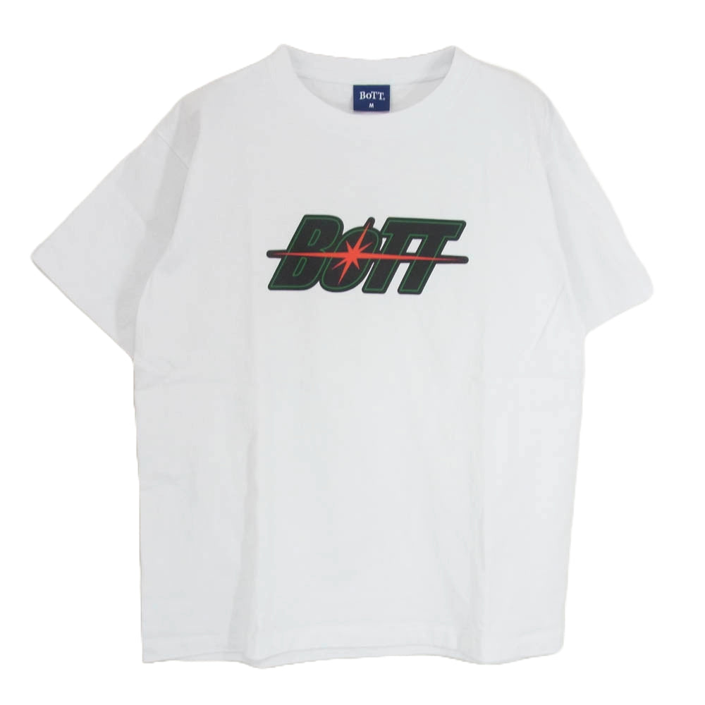 BOTT ボット Space Logo Tee スペース ロゴ 半袖 Tシャツ ホワイト系 M【中古】
