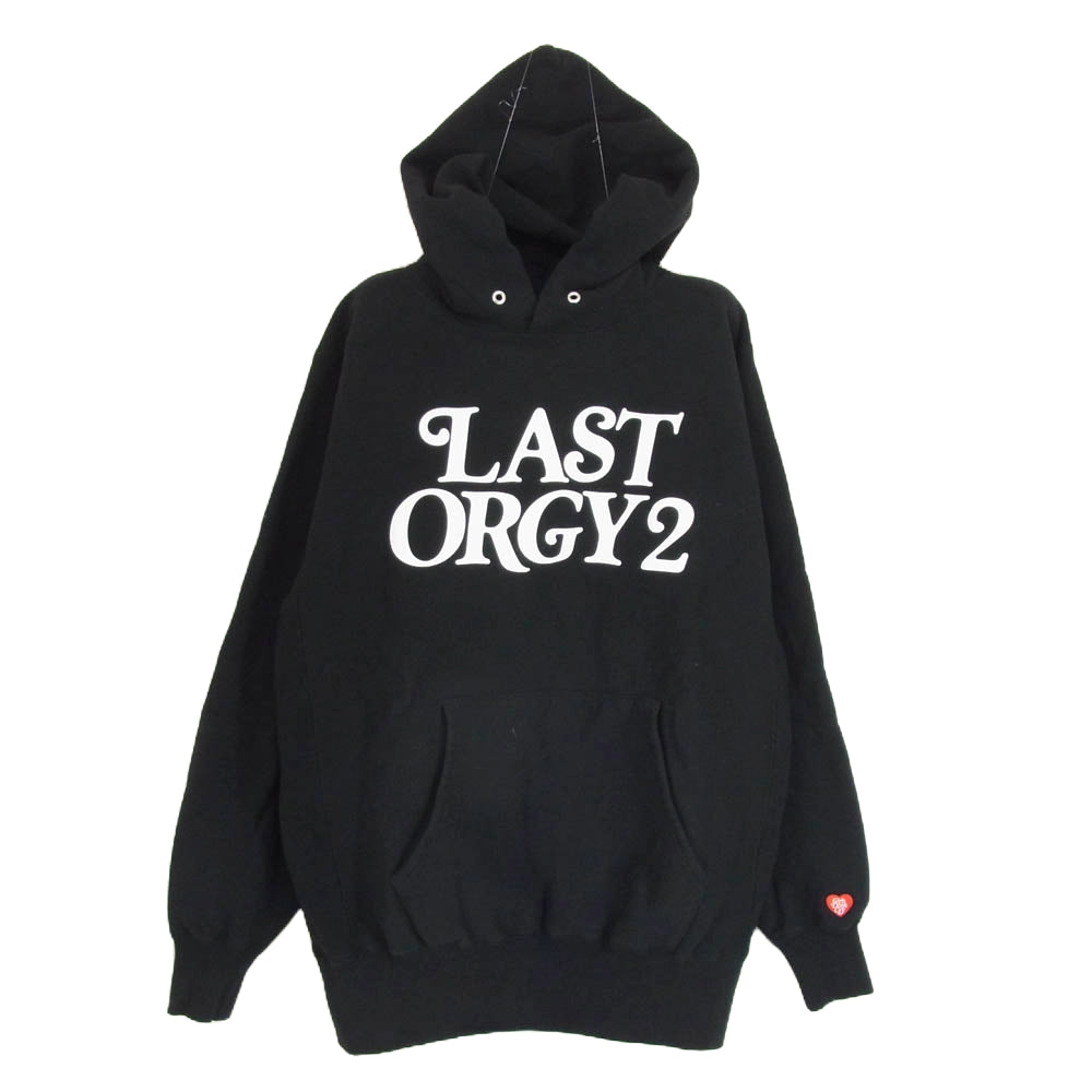 UNDERCOVER アンダーカバー UC1B9805 × HUMAN MADE ヒューマンメイド HOODIE LO2 VERDY LOGO ラストオージー 2 ロゴ スウェット ブラック系 L【中古】