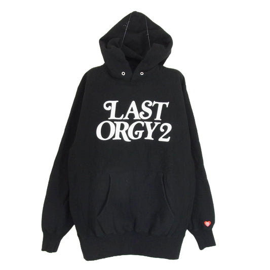 UNDERCOVER アンダーカバー UC1B9805 × HUMAN MADE ヒューマンメイド HOODIE LO2 VERDY LOGO ラストオージー 2 ロゴ スウェット ブラック系 L【中古】