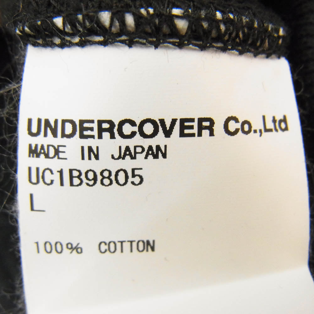 UNDERCOVER アンダーカバー UC1B9805 × HUMAN MADE ヒューマンメイド HOODIE LO2 VERDY LOGO ラストオージー 2 ロゴ スウェット ブラック系 L【中古】