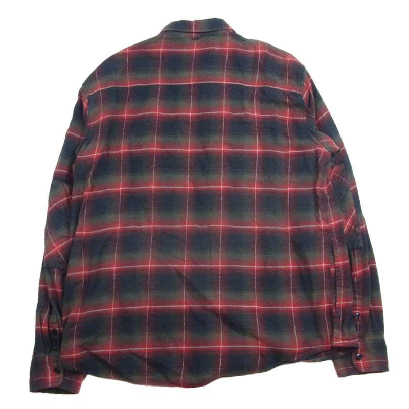 NEIGHBORHOOD ネイバーフッド 091BENH-SHM09 09SS OWEN/C-SHIRT.LS 長袖 チェック シャツ レッド系 L【中古】