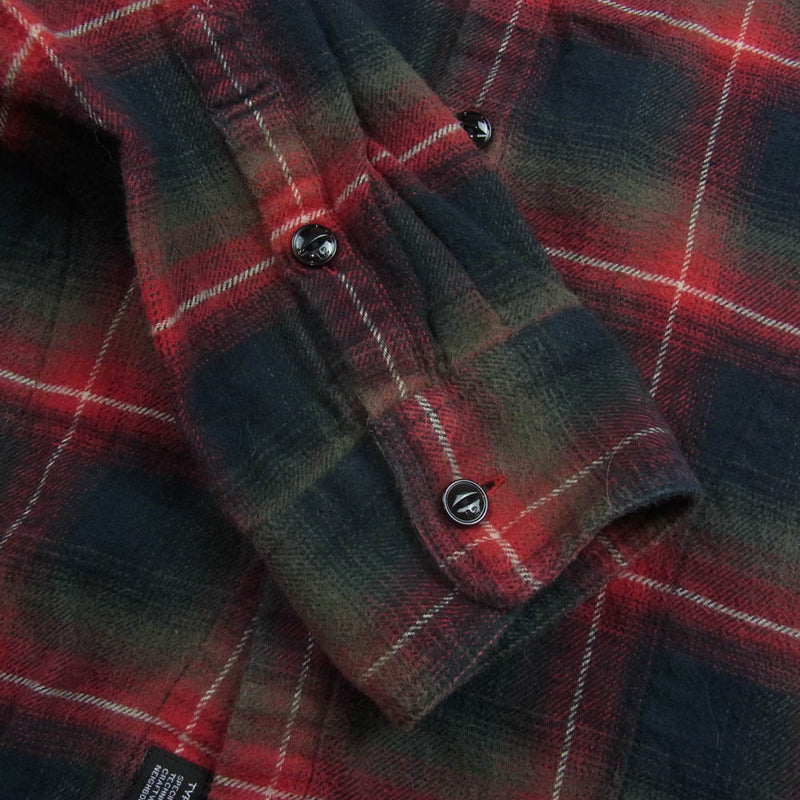 NEIGHBORHOOD ネイバーフッド 091BENH-SHM09 09SS OWEN/C-SHIRT.LS 長袖 チェック シャツ レッド系 L【中古】