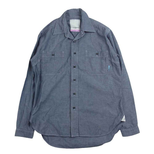 NEIGHBORHOOD ネイバーフッド 99年 90s 長袖 シャンブレー シャツ インディゴブルー系 S【中古】