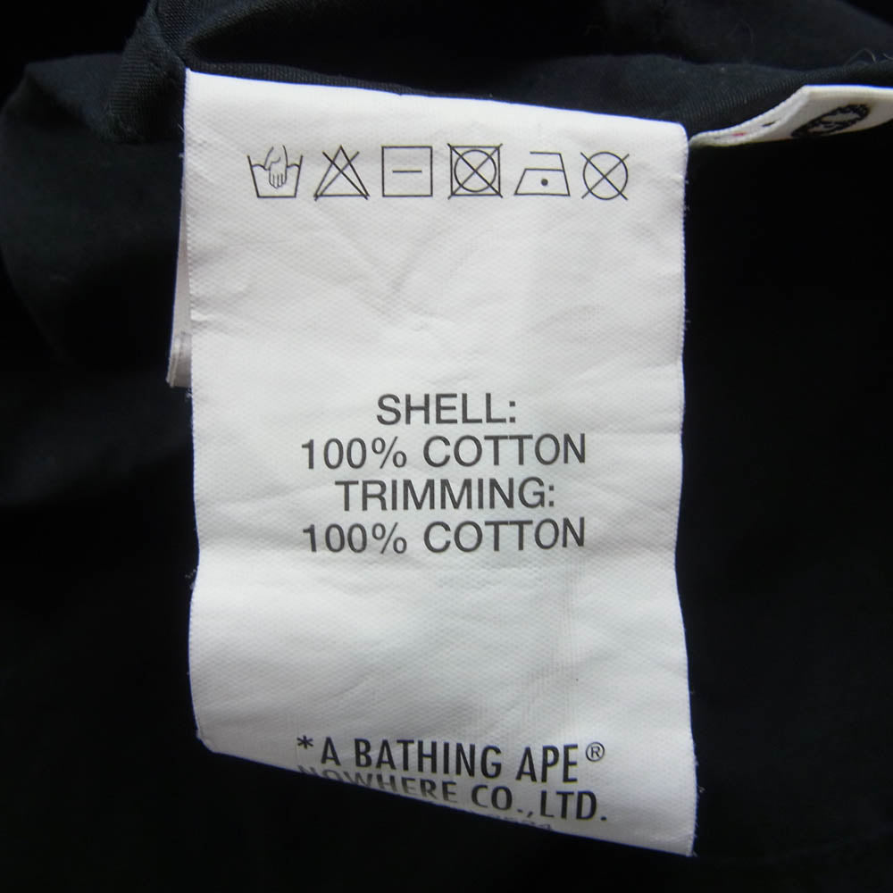 A BATHING APE アベイシングエイプ AAPE M-65 Shirt Jacket ミリタリー シャツ ジャケット ブラック系 M【中古】
