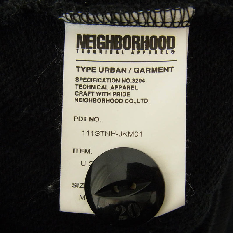 NEIGHBORHOOD ネイバーフッド 111STNH-JKM01 11SS U.G.M.T. / C-JKT ビーズ スウェット ジャケット ブラック系 M【中古】