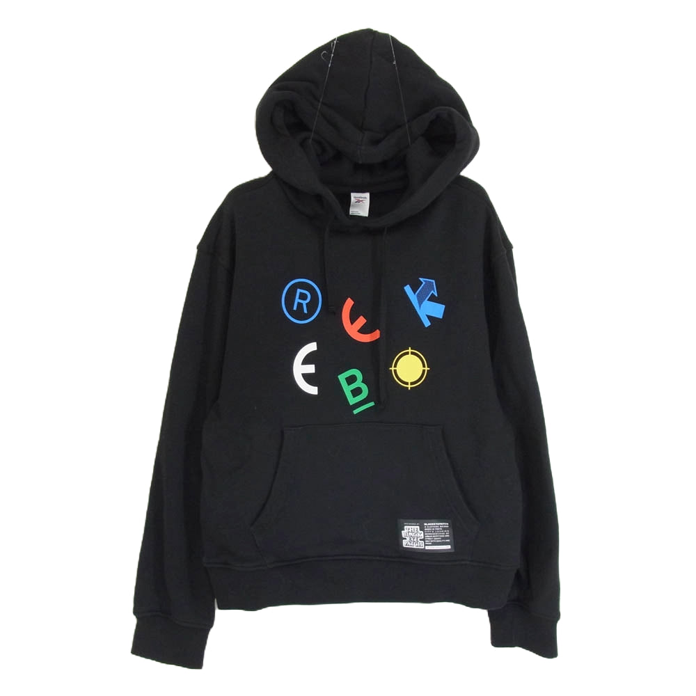 BlackEyePatch ブラックアイパッチ リーボック Reebok CLASSIC CL X BEP LT HD フーディ パーカー ブラック系 2XS【中古】
