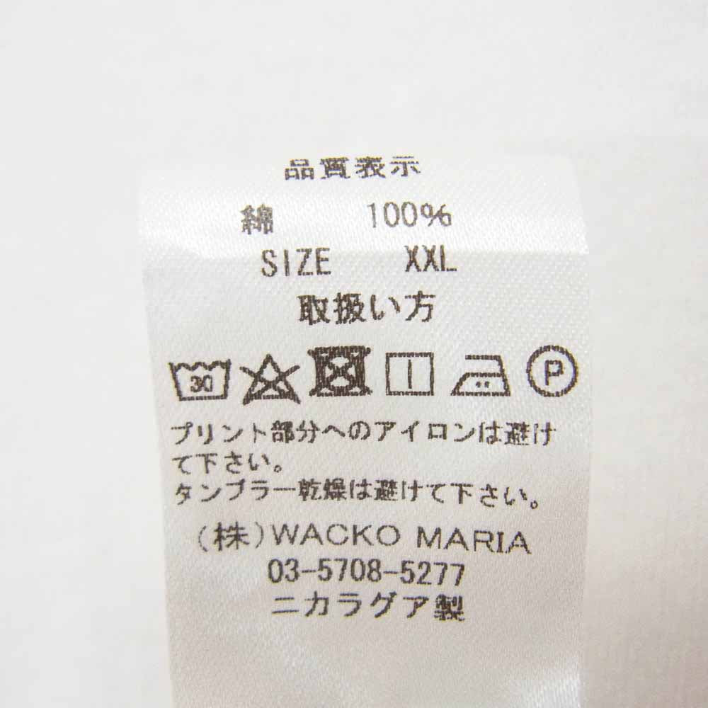 WACKO MARIA ワコマリア 23SS 23SS-WMT-TEE02 CREW NECK T-SHIRT 世界平和プロジェクト 東京 クルーネック 半袖 Tシャツ ホワイト系 XXL【中古】