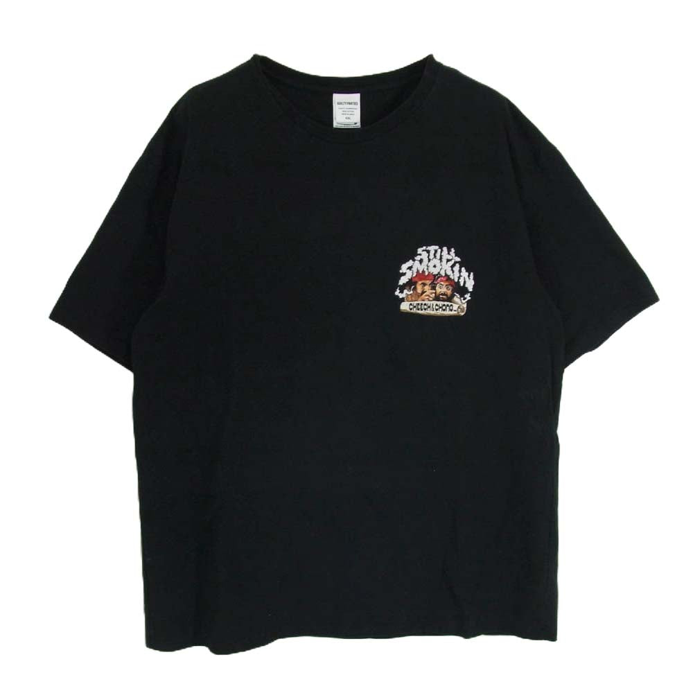 WACKO MARIA ワコマリア CHEECH＆CHONG STILL SMOKIN TEE チーチ＆チョン スモーキン スティール 半袖 Tシャツ ブラック系 XL【中古】