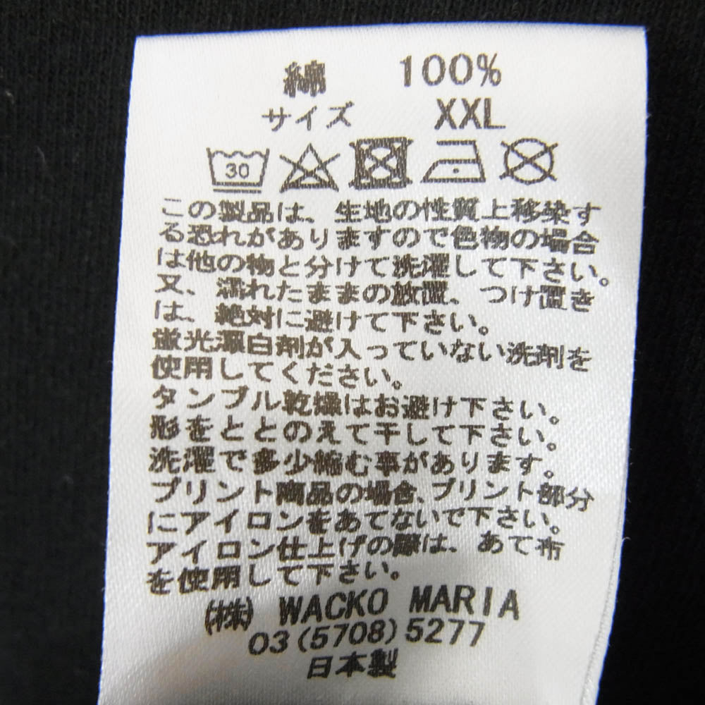 WACKO MARIA ワコマリア CHEECH＆CHONG STILL SMOKIN TEE チーチ＆チョン スモーキン スティール 半袖 Tシャツ ブラック系 XL【中古】