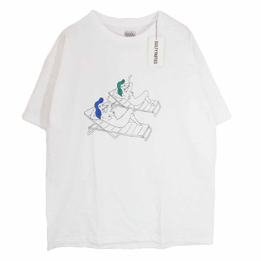 WACKO MARIA ワコマリア 23SS 23SS-WMT-TEE01 CREW NECK T-SHIRT 世界平和プロジェクト 東京 クルーネック 半袖 Tシャツ ホワイト系 XXL【美品】【中古】