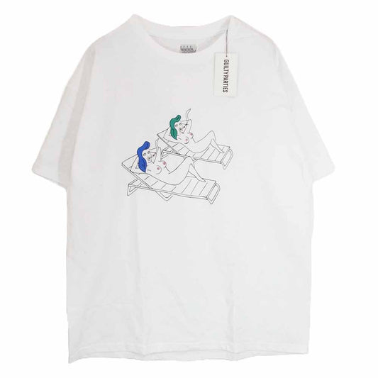 WACKO MARIA ワコマリア 23SS 23SS-WMT-TEE01 CREW NECK T-SHIRT 世界平和プロジェクト 東京 クルーネック 半袖 Tシャツ ホワイト系 XXL【美品】【中古】