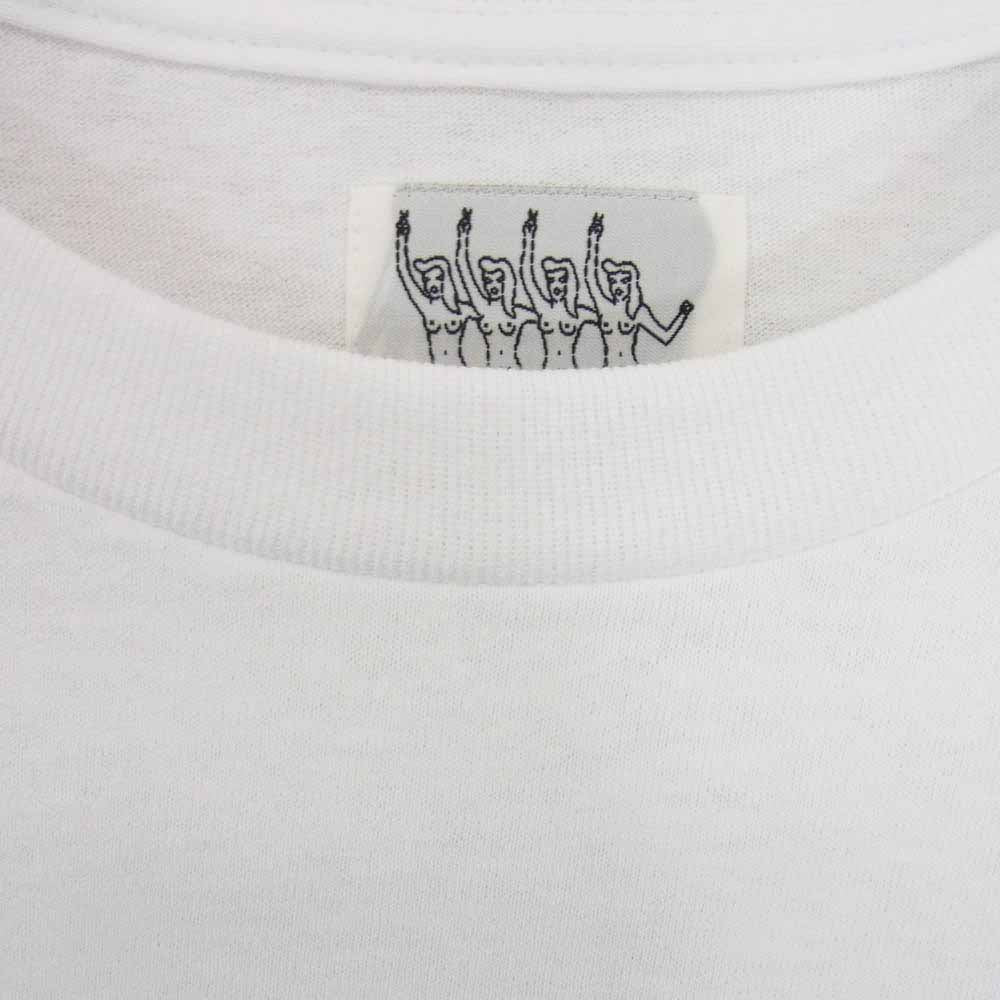 WACKO MARIA ワコマリア 23SS 23SS-WMT-TEE01 CREW NECK T-SHIRT 世界平和プロジェクト 東京 クルーネック 半袖 Tシャツ ホワイト系 XXL【美品】【中古】