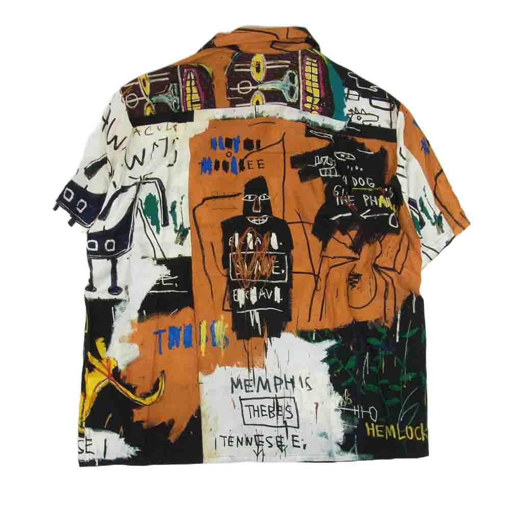 WACKO MARIA ワコマリア 21SS JEAN-MICHEL BASQUIAT BASQUIAT-WM-HI17 HAWAIIAN SHIRT ハワイアン 半袖 アロハシャツ マルチカラー系 XL【中古】