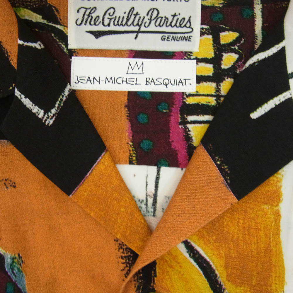 WACKO MARIA ワコマリア 21SS JEAN-MICHEL BASQUIAT BASQUIAT-WM-HI17 HAWAIIAN SHIRT ハワイアン 半袖 アロハシャツ マルチカラー系 XL【中古】