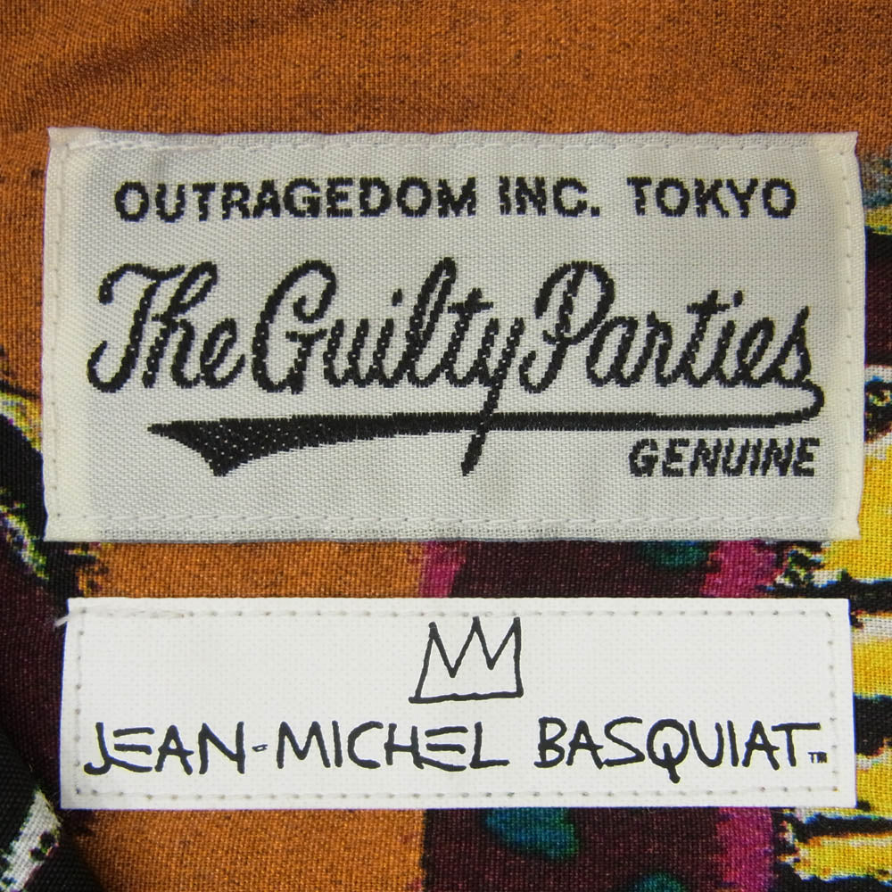 WACKO MARIA ワコマリア 21SS JEAN-MICHEL BASQUIAT BASQUIAT-WM-HI17 HAWAIIAN SHIRT ハワイアン 半袖 アロハシャツ マルチカラー系 XL【中古】