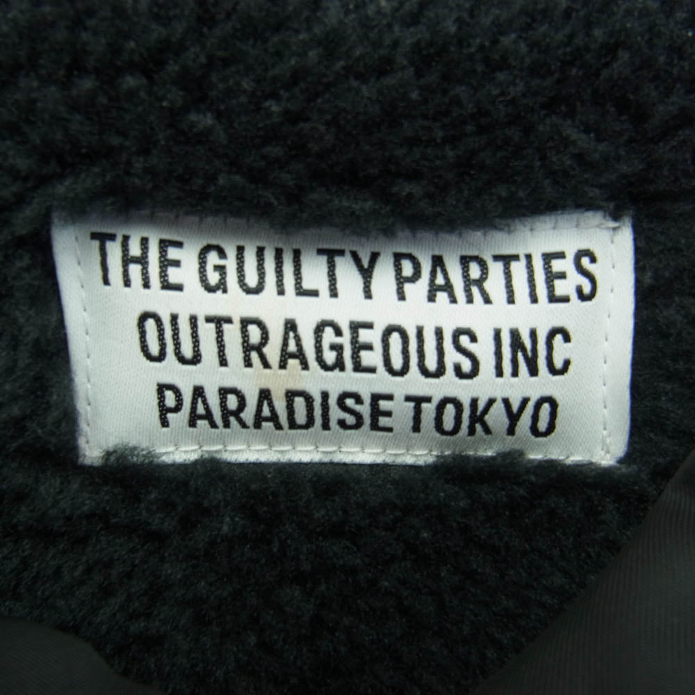 WACKO MARIA ワコマリア 天国東京 ボア コーチジャケット ブラック系 XL【中古】