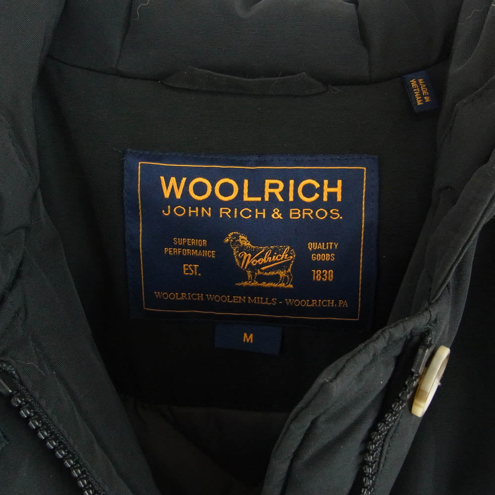 WOOLRICH ウールリッチ WWCPS1446 1602175 ARCTIC PARKA アークティック パーカ ファー付き ダウン ジャケット ブラック系 M【中古】