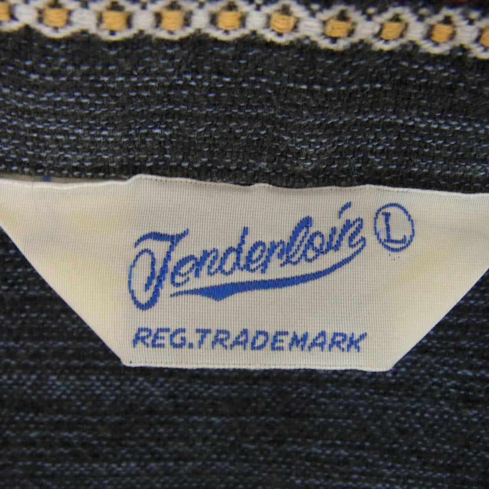 TENDERLOIN テンダーロイン T-BAJA SHT JKT バハ シャツ ジャケット ネイビー系 L【中古】