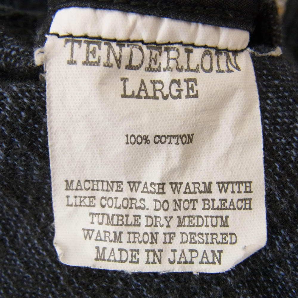 TENDERLOIN テンダーロイン T-BAJA SHT JKT バハ シャツ ジャケット ネイビー系 L【中古】