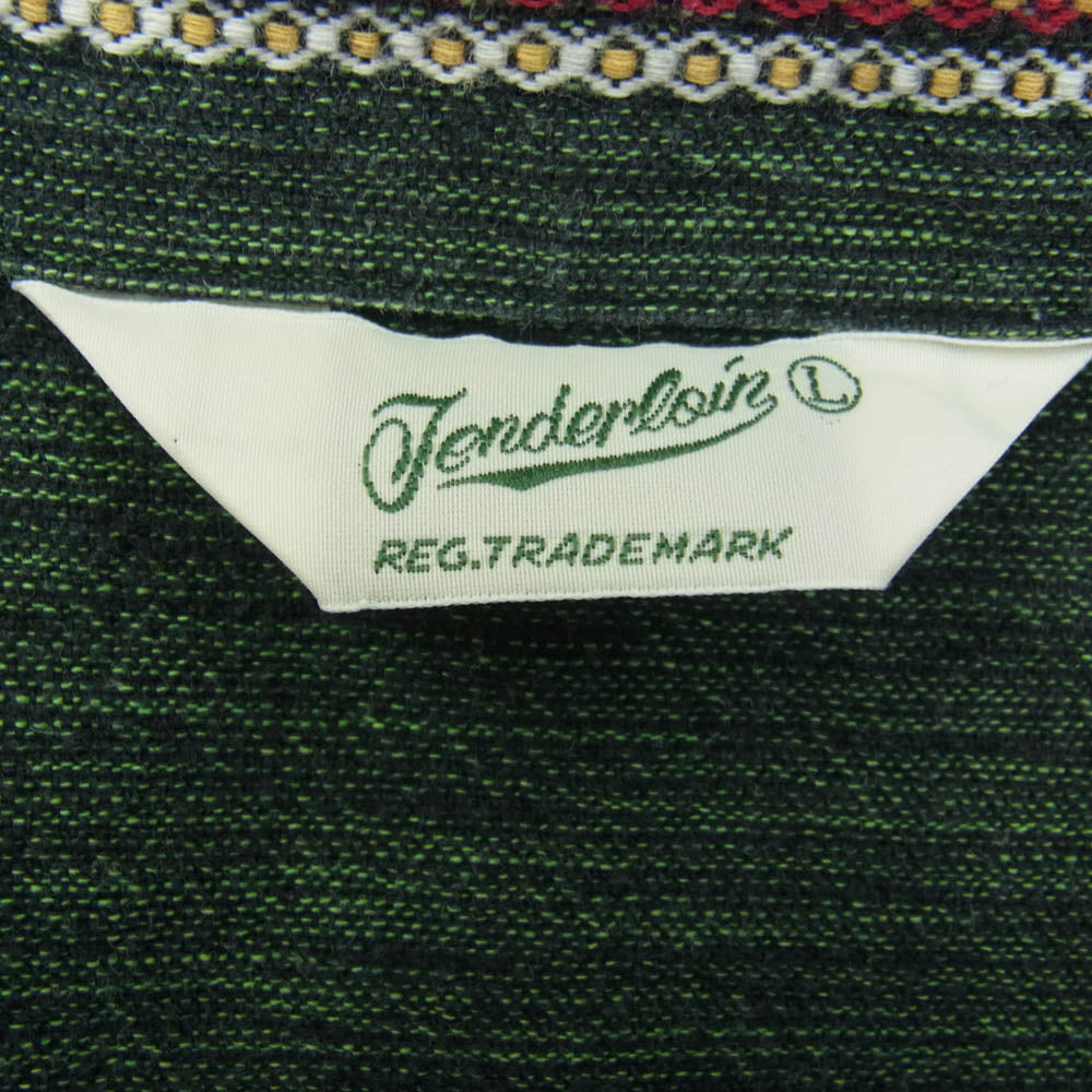 TENDERLOIN テンダーロイン T-BAJA SHT JKT バハ シャツ ジャケット グリーン系 グリーン系 L【中古】